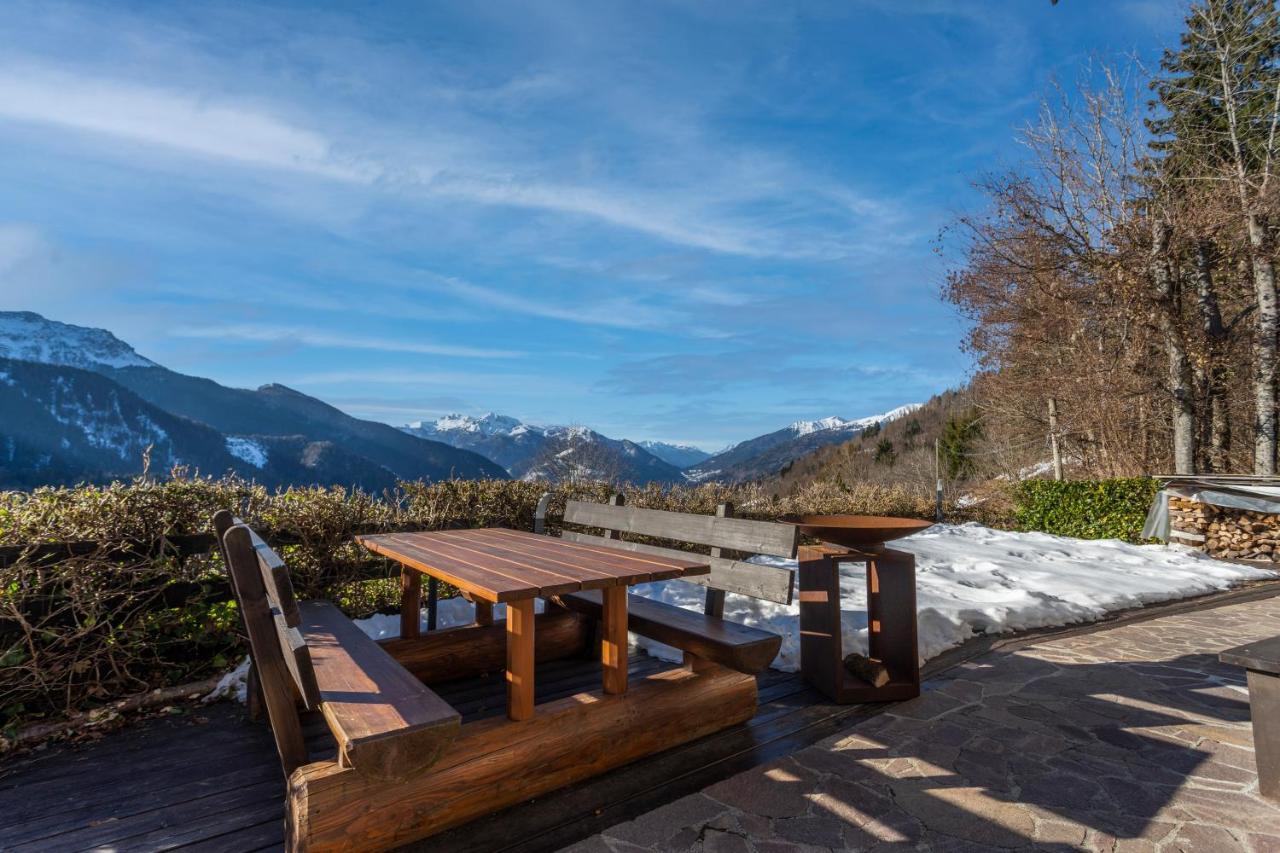 Panoramic House Carnia - Mountain View Apt With Parking And Terraces Villa Ligosullo Eksteriør bilde