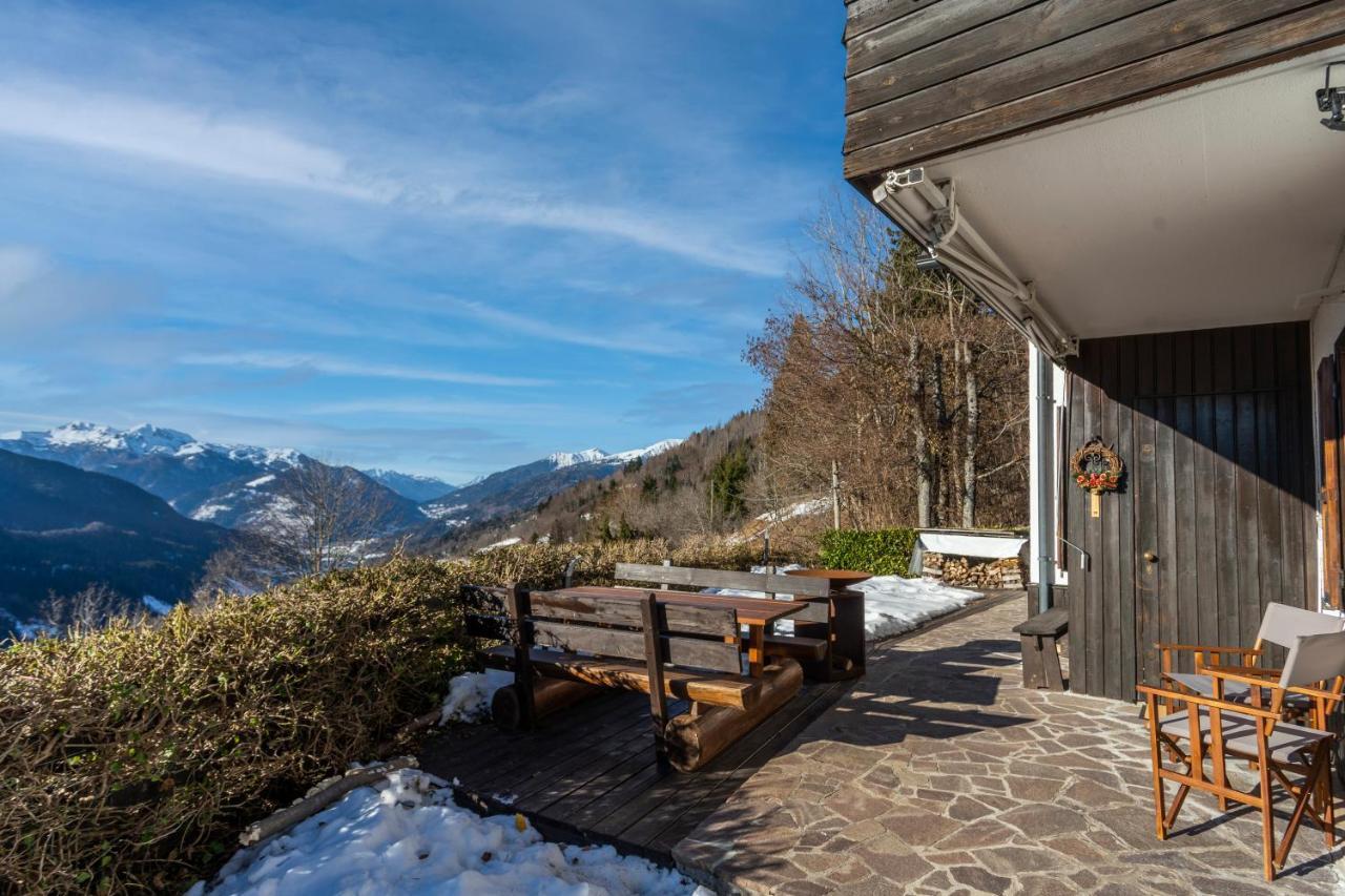 Panoramic House Carnia - Mountain View Apt With Parking And Terraces Villa Ligosullo Eksteriør bilde